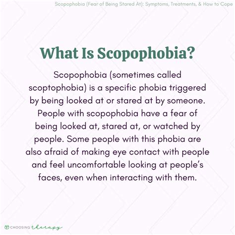 scopophobia meaning|Scopophobia: Coping With Anxiety From Staring